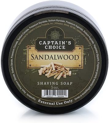Captain's Choice Sandalwood Shaving Soap 5oz