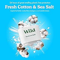 Wild Refillable Deodorant Starter Kit - Black Case with Fresh Cotton & Sea Salt, Ocean Mist & Thunderstorm Scents — image 6