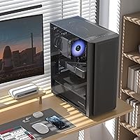 MOROVOL P5 ATX Mid Tower Gaming PC Case — image 2