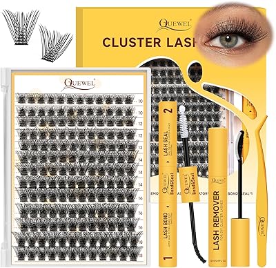 QUEWEL Lash Clusters Kit, 156 PCS, MIX 10-18mm