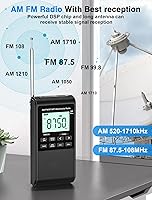 Jazmm Bluetooth AM/FM Radio with 1200mAh Battery — image 2