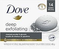 Dove Deep Exfoliating Beauty Bar with Charcoal Powder & Glycerin, 14 Count — image 1