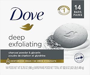 Dove Deep Exfoliating Beauty Bar with Charcoal Powder & Glycerin, 14 Count Review
