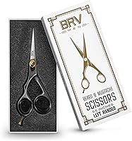BRV MEN Left Handed Beard & Mustache Scissors 5.5″ - Silver — image 2