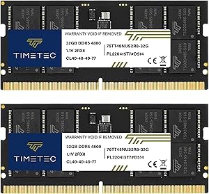 Timetec 64GB DDR5 4800MHz Laptop Memory Kit (2x32GB) Review