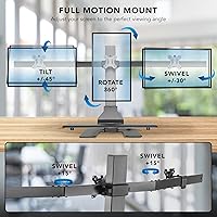 Mount-It! Triple Monitor Electric Standing Desk Converter — image 5