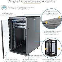 StarTech 22U Server Rack Cabinet RK2236BKF — image 4