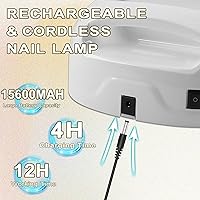 BOMOQING 96W Rechargeable UV LED Nail Lamp — image 6