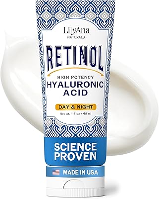 LilyAna Naturals Retinol Face Cream with Hyaluronic Acid 2.08oz