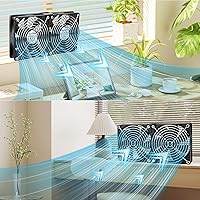 AmRunJe 2X 120mm Computer Fan with AC Plug — image 4