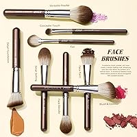 Jessup 25pcs Shimmer Brown Makeup Brushes Set — image 3
