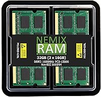 NEMIX RAM 32GB (2x16GB) DDR3 1600MHz SODIMM Laptop Memory Kit — image 1