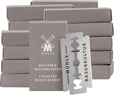 MÜHLE Stainless Steel Safety Razor Blades 200 Pack