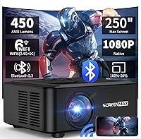 SCREENMAX SP133D Native 1080P Bluetooth Projector — image 1