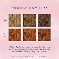 eSalon Permanent Hair Color & Hair Dye Complete Kit - Dark Blonde Copper Gold 7CG — image 4