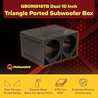 Q Power QBOMB10TB Dual 10-Inch Vented Subwoofer Enclosure — image 7
