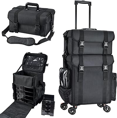 Costravio Travel Makeup Bag on Wheels