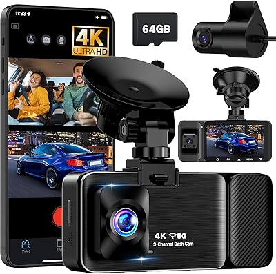 LECTRUS K02 Pro 4K 3-Channel Dash Cam