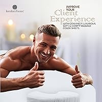 LONDON LINENS Soft Microfiber Massage Table Sheets Set - White — image 7