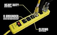 Yellow Jacket 5138N Metal Surge Protector Strip with 6 Outlets and 15-Foot Cord — image 3