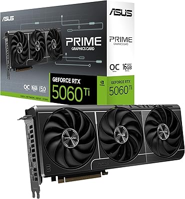 ASUS PRIME GeForce RTX 5060 Ti 16GB GDDR7 OC Edition Graphics Card