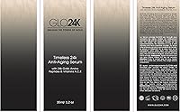GLO24K Timeless Serum with 24k Gold, Peptides & Vitamins A, C, E – 1.2oz — image 6