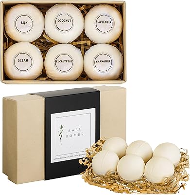 Natural & Organic Bath Bombs Set of 6 (60g)
