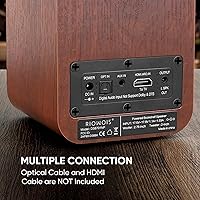 RIOWOIS DS6701NP Powered Bluetooth Bookshelf Speakers — image 6
