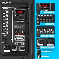 Dolphin SP-2120RBT 12″ Dual Party Speakers — image 3