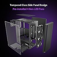 MOROVOL P5 ATX Mid Tower Gaming PC Case — image 4