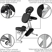 StrongLite Ergo Pro II Portable Massage Chair, Black — image 3