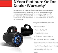 BOSS Audio Systems MRWT40RGB Marine Wake Tower Speakers — image 3