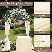 Toolterritary Metal Arch Backdrop Stand and Cover Set, 7.2FT x 4FT and 6FT x 2.6FT — image 3