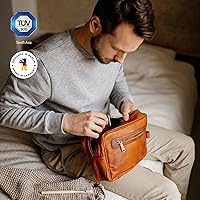 BERLINER BAGS Paul Vintage Leather Toiletry Bag - Brown — image 3