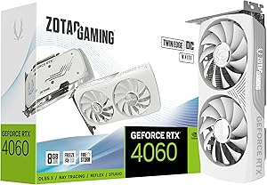 ZOTAC Gaming GeForce RTX 4060 8GB Twin Edge OC White Edition