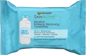 Garnier Micellar Facial Cleanser & Makeup Remover Wipes 25 Count Review