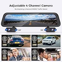 PRUVEEO J20-4CH 12" Mirror Dash Cam — image 3