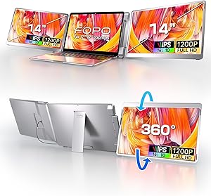 FOPO 14″ Triple Monitor Laptop Screen Extender S7 Review