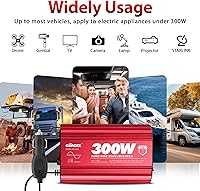 Giandel PS-300B 300W Pure Sine Wave Power Inverter with PD30W USB-C and QC 3.0 Ports — image 2