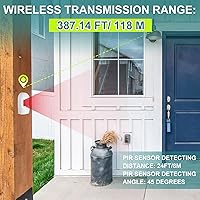 Qualirey Driveway Alarm Wireless Motion Sensor System — image 4