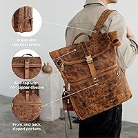 BERLINER BAGS Utrecht XL Vintage Leather Backpack — image 5