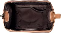 HLC Leather Toiletry Bag for Men - Tan — image 6