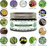 Clay Lotus Organic Face Wash - Acne-Prone, Oily Skin Cleanser with Tea Tree Oil & Neem, 3.5oz — image 3