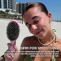 Denman Boar Bristle Hair Brush – Pink Crush — image 4