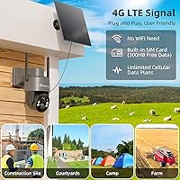 Techage CQ1SG-4G 4G LTE Cellular Solar Security Camera — image 2