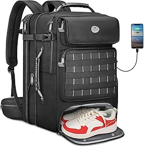 MATEIN Expandable Travel Backpack 52L with Shoe Compartment Review