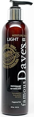 Famous Dave's Fair Skin and Face Self Tanner 8 Fl Oz