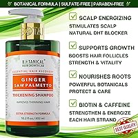 Botanical Hair Growth Shampoo Ginger Saw Palmetto 10.2oz — image 2