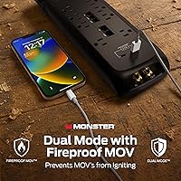 Monster Power Surge Protector 4,050 Joules 8 Outlets with USB-A & USB-C — image 4