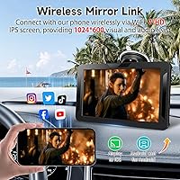 Leadtree 7-inch HD Portable Wireless CarPlay Screen — image 4